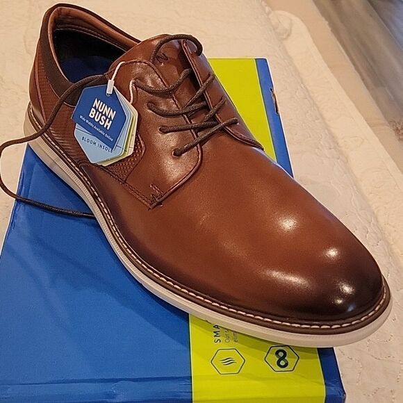 Nunn Bush Chase Plain Toe Oxford Dress Sneaker Shoes Cognac ,11M - Picture 10 of 10